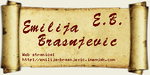 Emilija Brašnjević vizit kartica